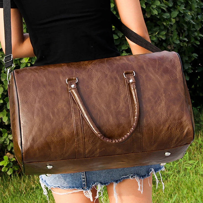 The Weekender Leather Duffle
