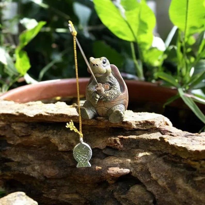 Gone Fishin’ Garden Turtle