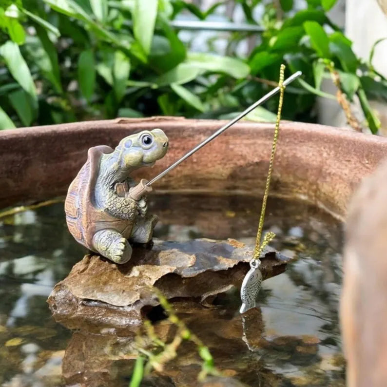 Gone Fishin’ Garden Turtle