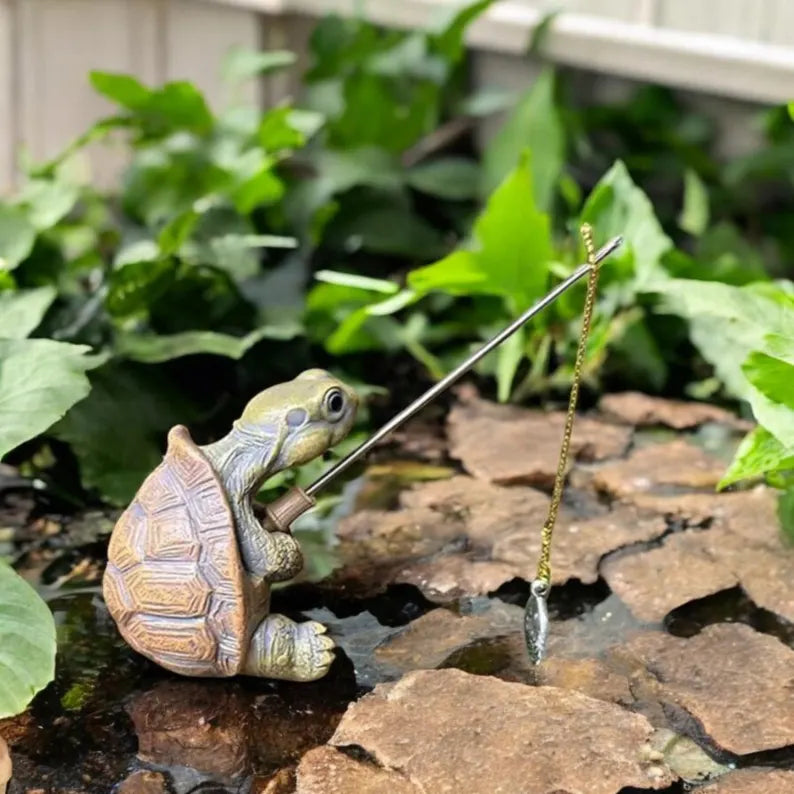 Gone Fishin’ Garden Turtle