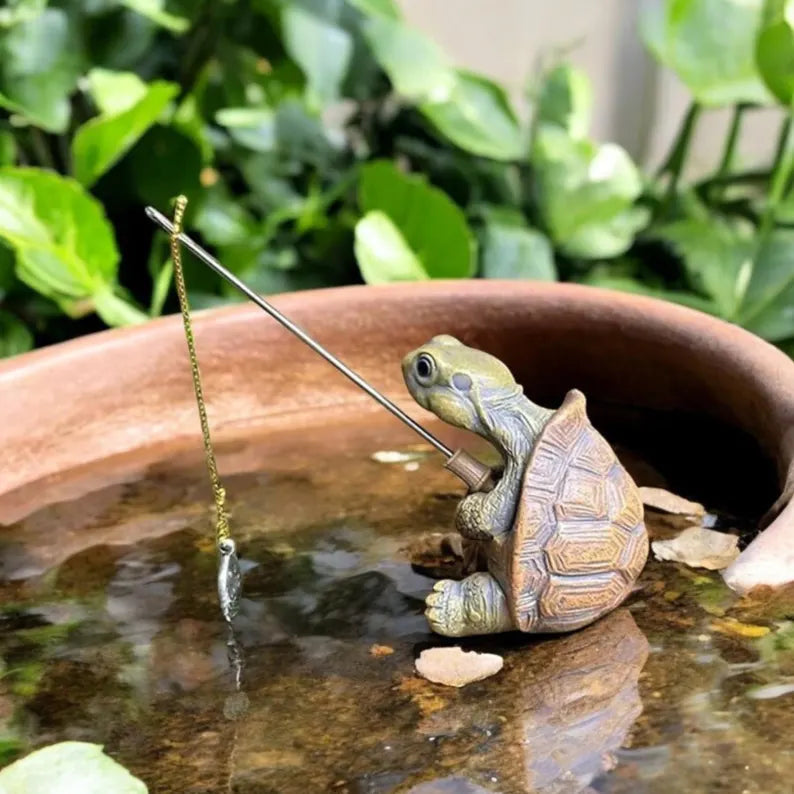 Gone Fishin’ Garden Turtle