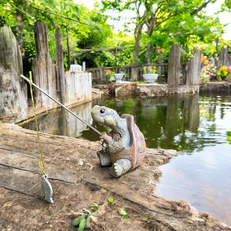 Gone Fishin’ Garden Turtle