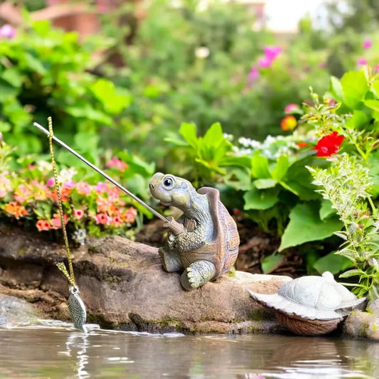 Gone Fishin’ Garden Turtle